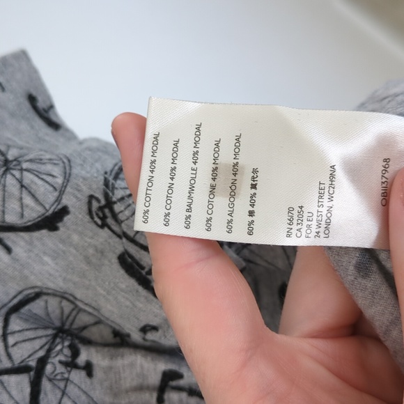 Anthro Grey Bicycle New Weekend Top - Picture 5 of 5